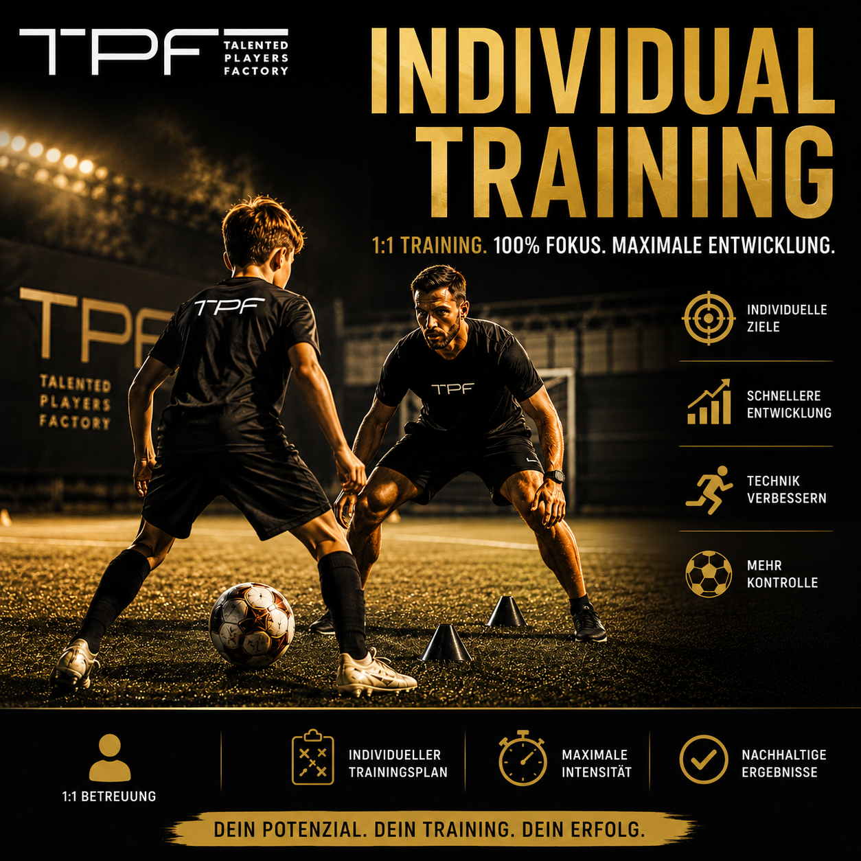 ⚽ Individualtraining – 1:1 Fußballtraining